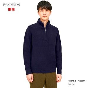 Uniqlo | Soufflé Yarn Half-zip Sweater